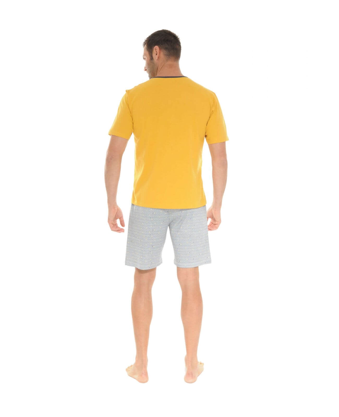 PYJAMA COURT JAUNE WOODY