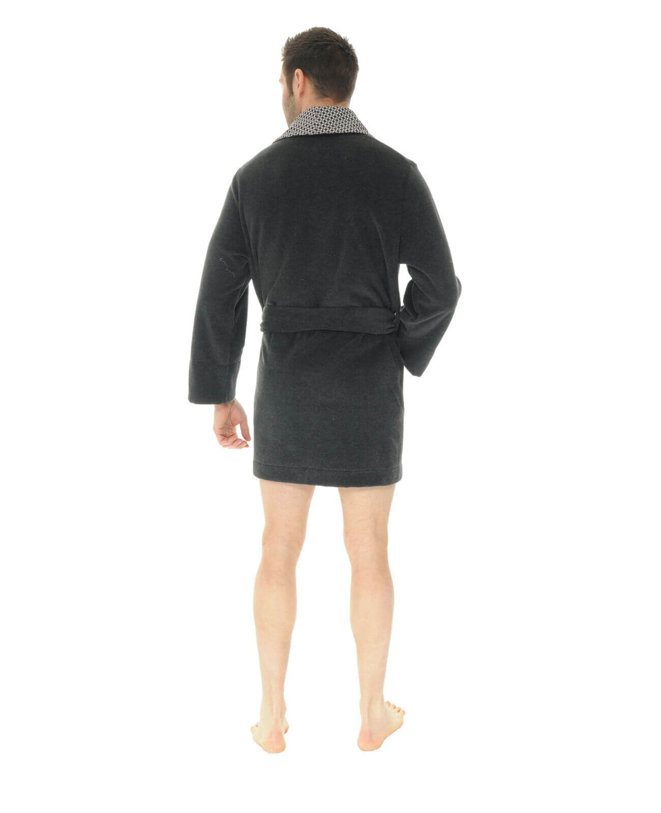 VESTE COL CHALE NOIR UMBERTO