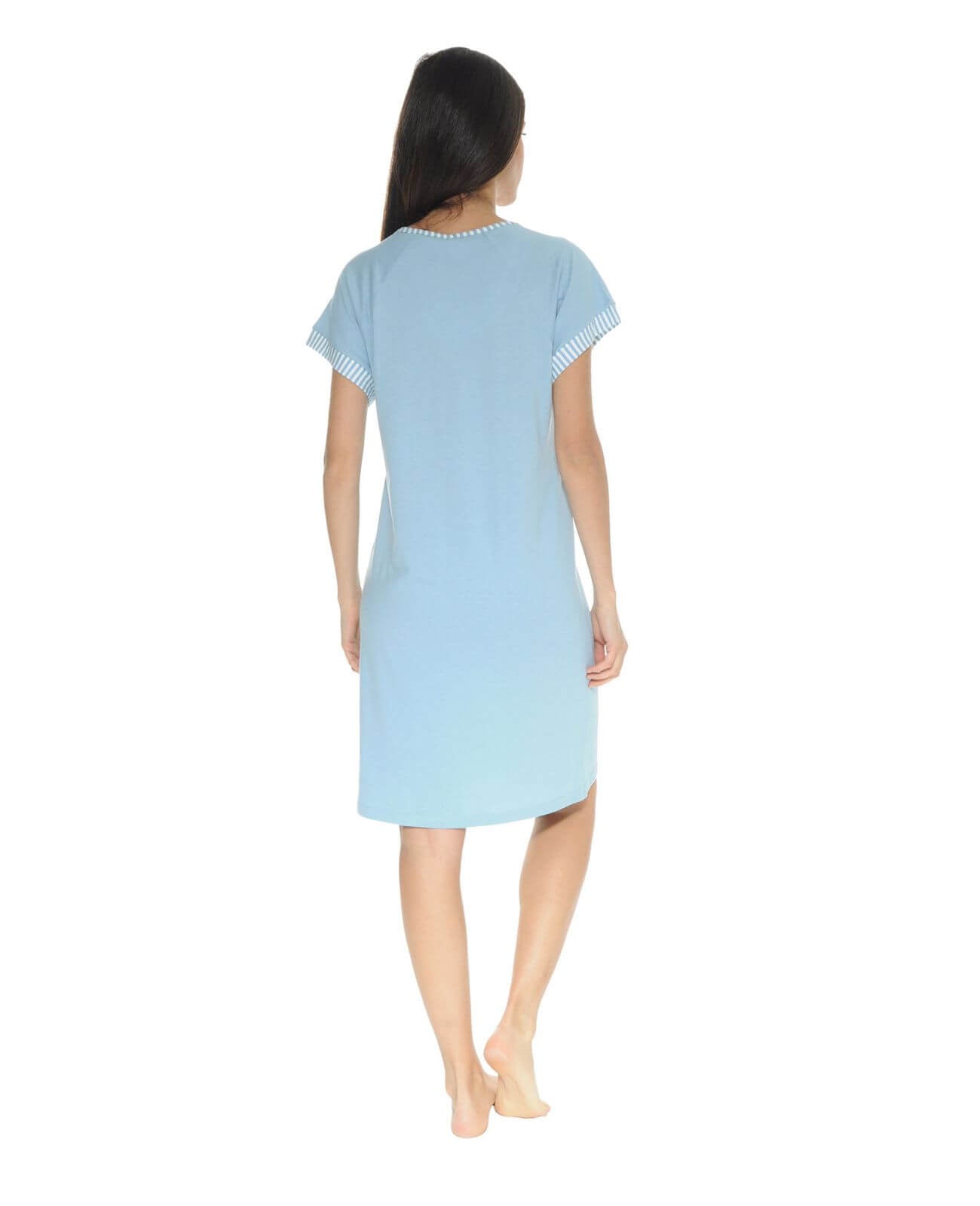 CHEMISE DE NUIT BLEU MARY