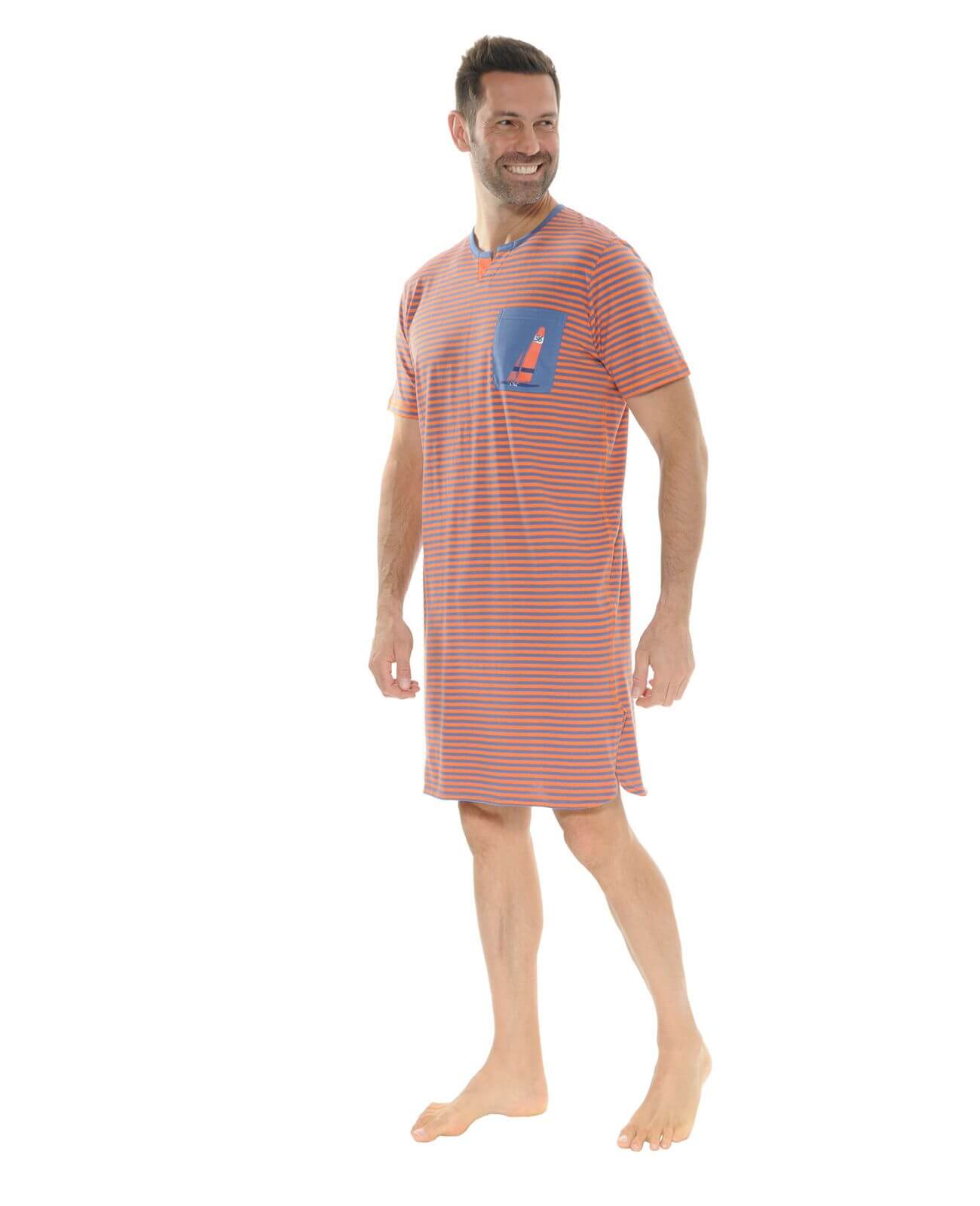  CHEMISE DE NUIT ORANGE NICOLA
