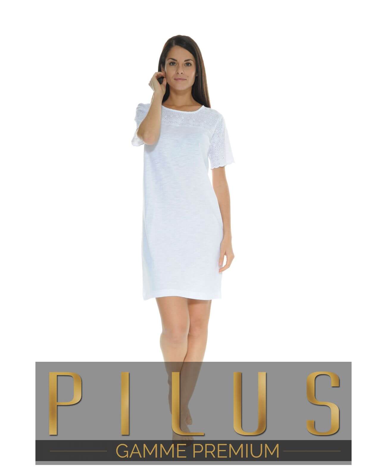  CHEMISE DE NUIT BLANC OSCARINE