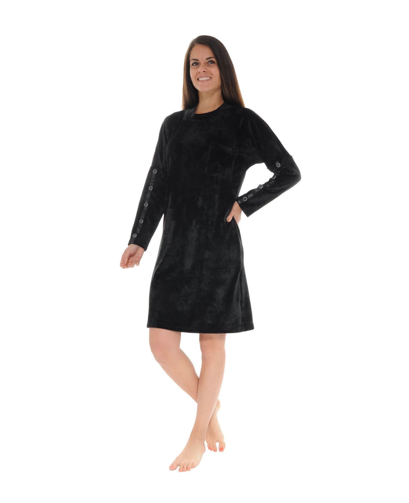  CHEMISE DE NUIT NOIR RACKEL
