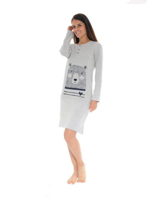  CHEMISE DE NUIT GRIS ROBINE