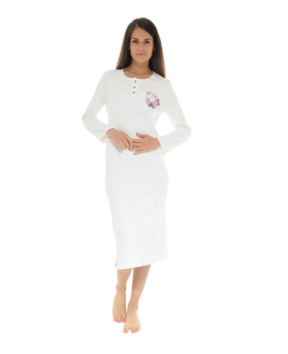  CHEMISE DE NUIT BLANC ROMINA
