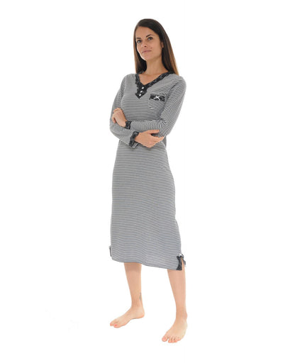  CHEMISE DE NUIT NOIR ROSIE