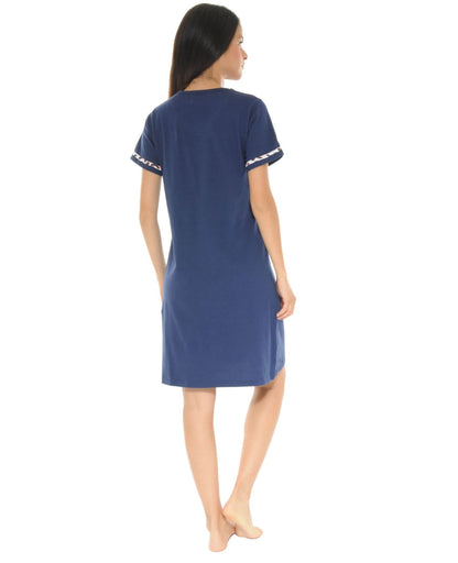  CHEMISE DE NUIT BLEU VALIA