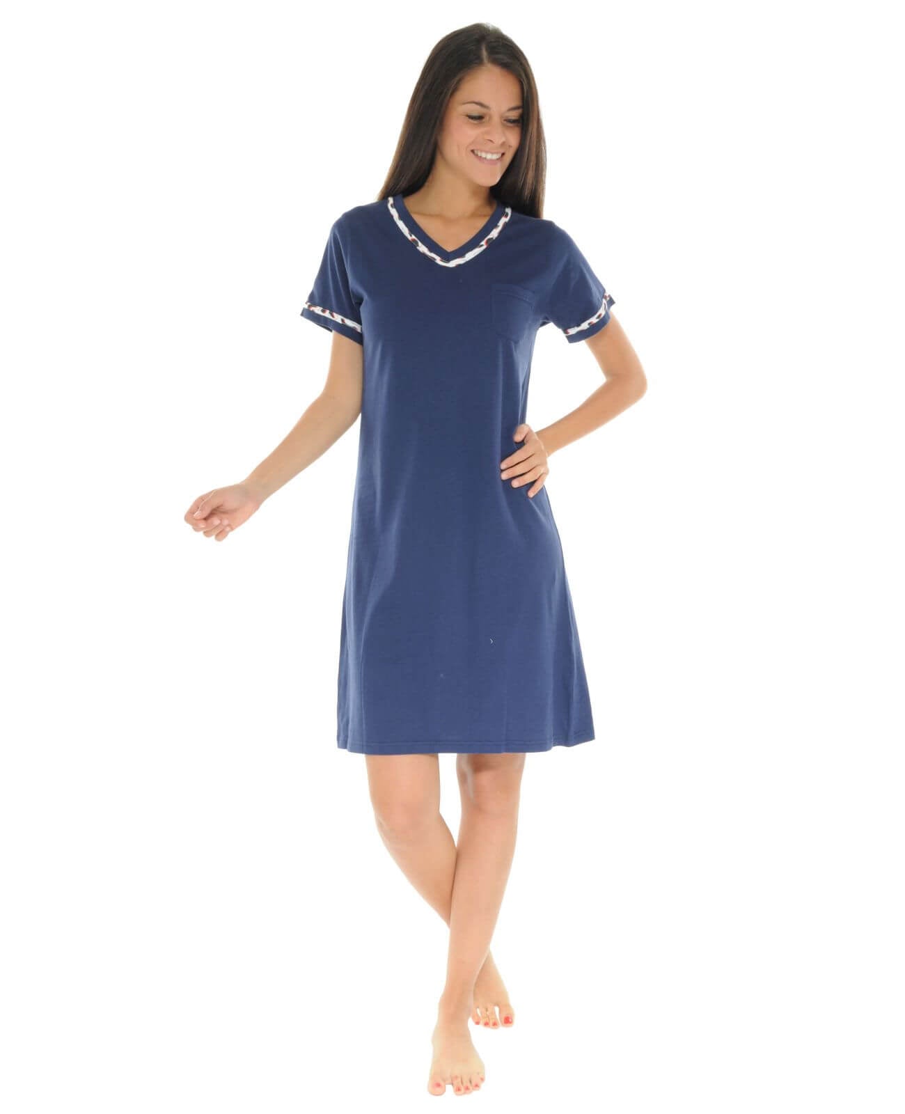  CHEMISE DE NUIT BLEU VALIA