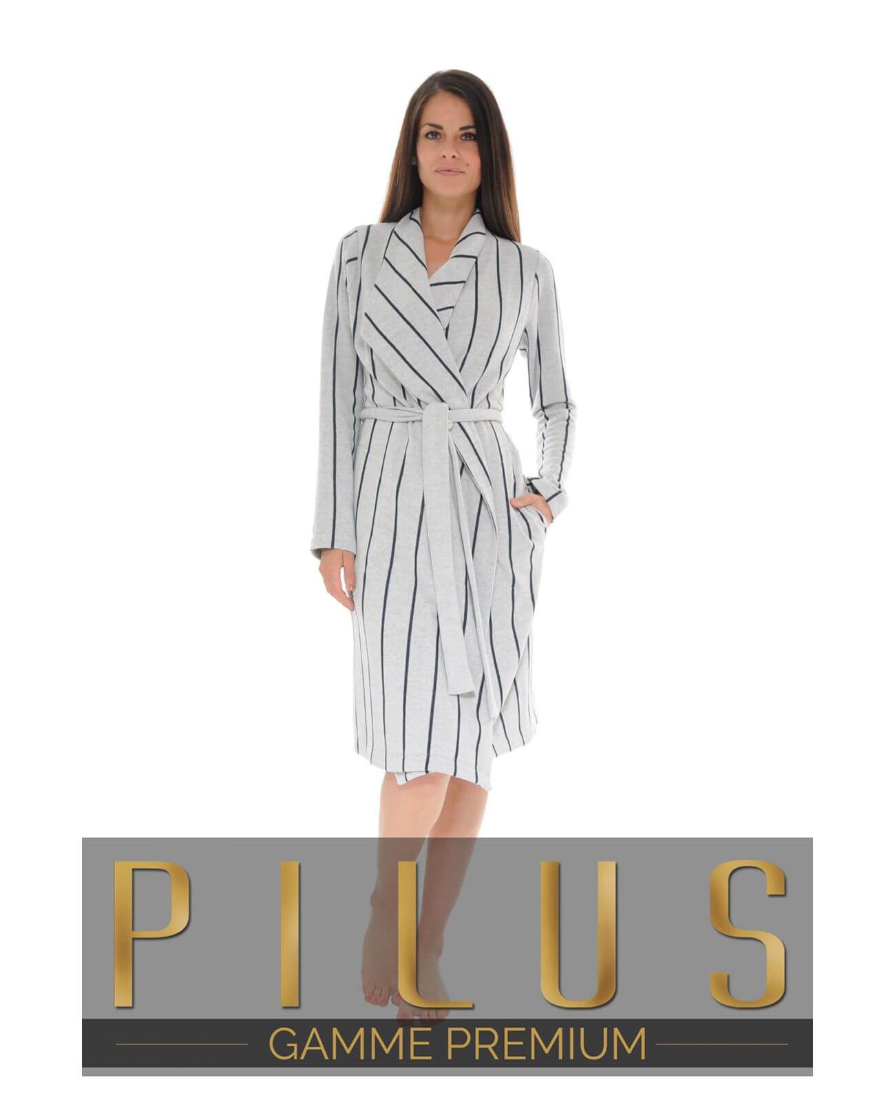  GILET LONG GRIS TIFAINE