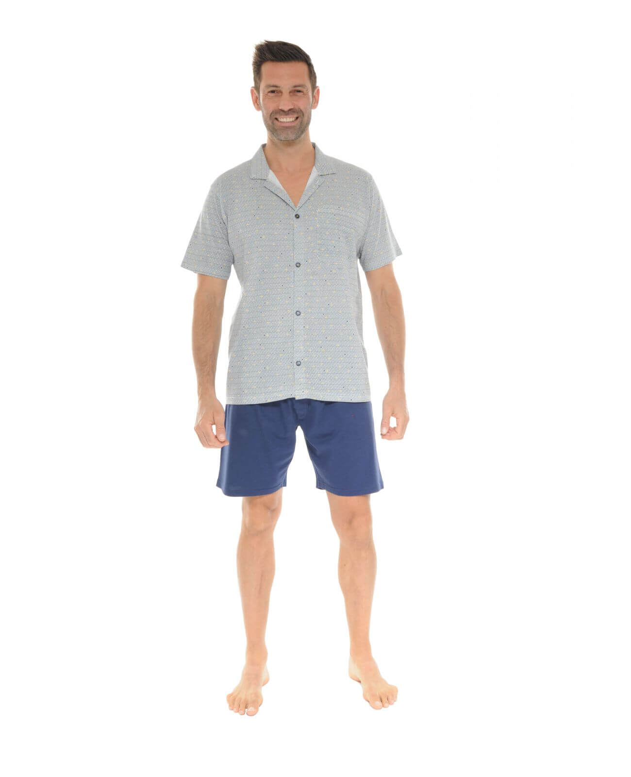  PYJAMA COURT BLEU WOODY