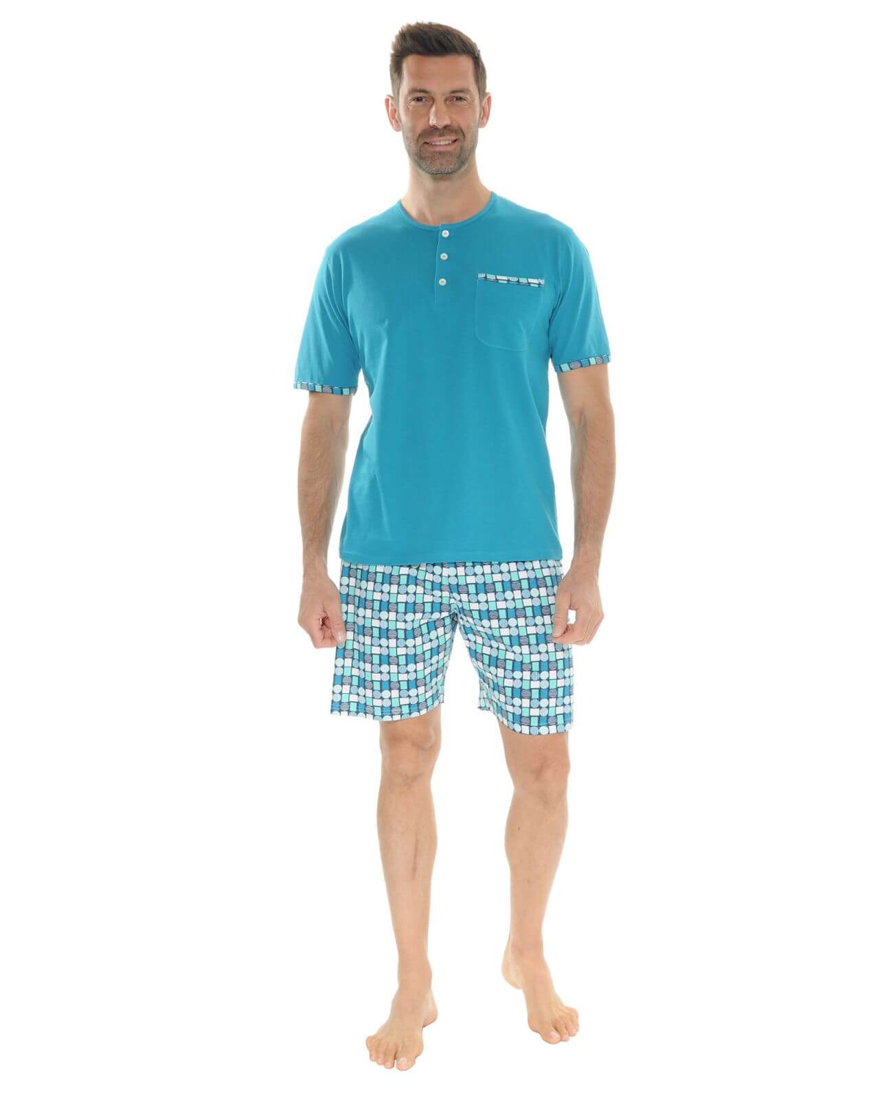  PYJAMA COURT BLEU NADEON-