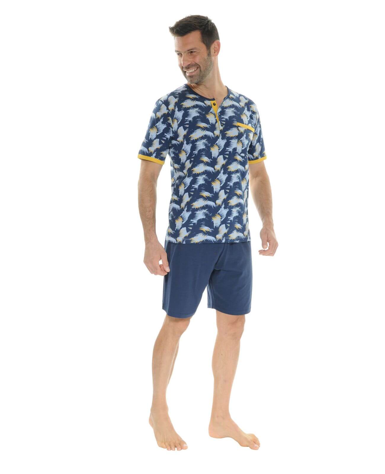  PYJAMA COURT BLEU NIL