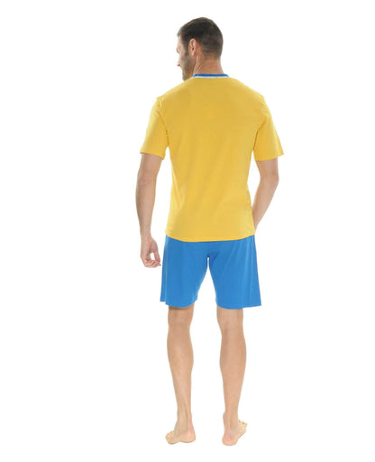  PYJAMA COURT JAUNE NAO