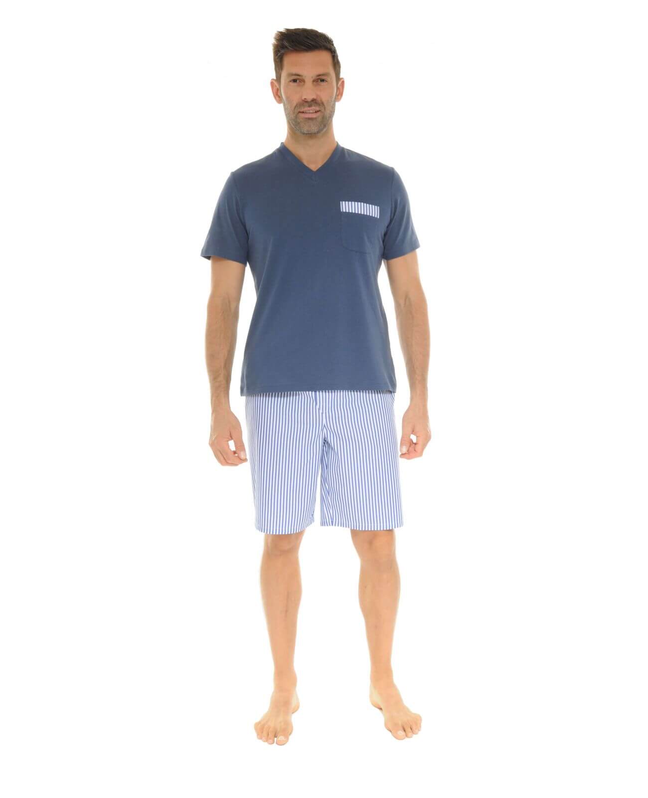  PYJAMA COURT BLEU WAYNE