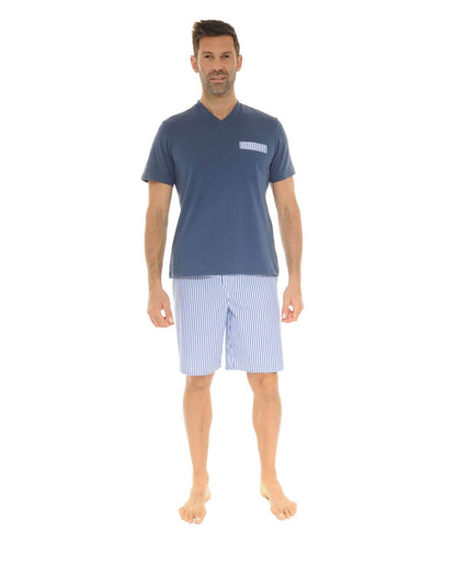  PYJAMA COURT BLEU WAYNE