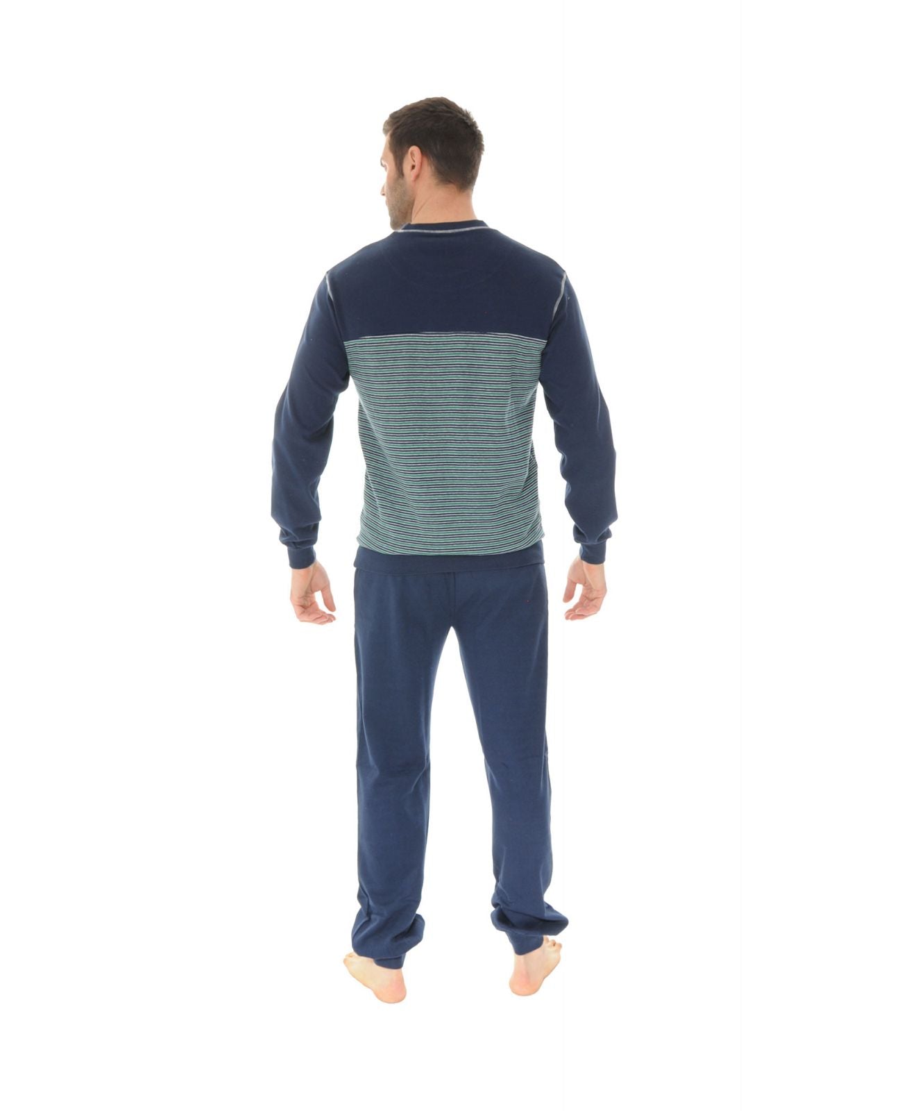  PYJAMA LONG JOGGING BLEU SAHEL