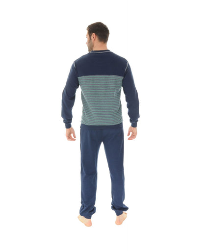  PYJAMA LONG JOGGING BLEU SAHEL