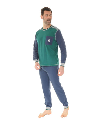  PYJAMA LONG JOGGING VERT SEYLAN