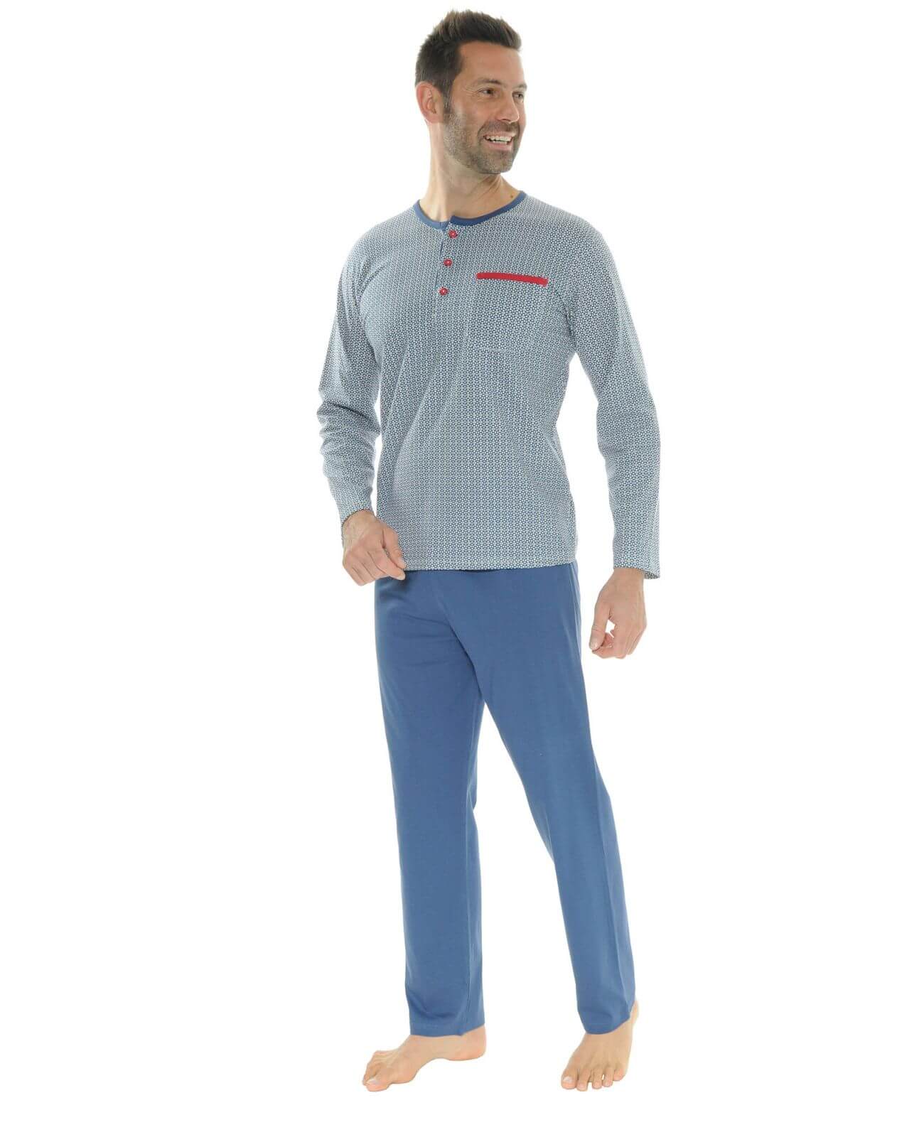  PYJAMA LONG BLEU NAEL