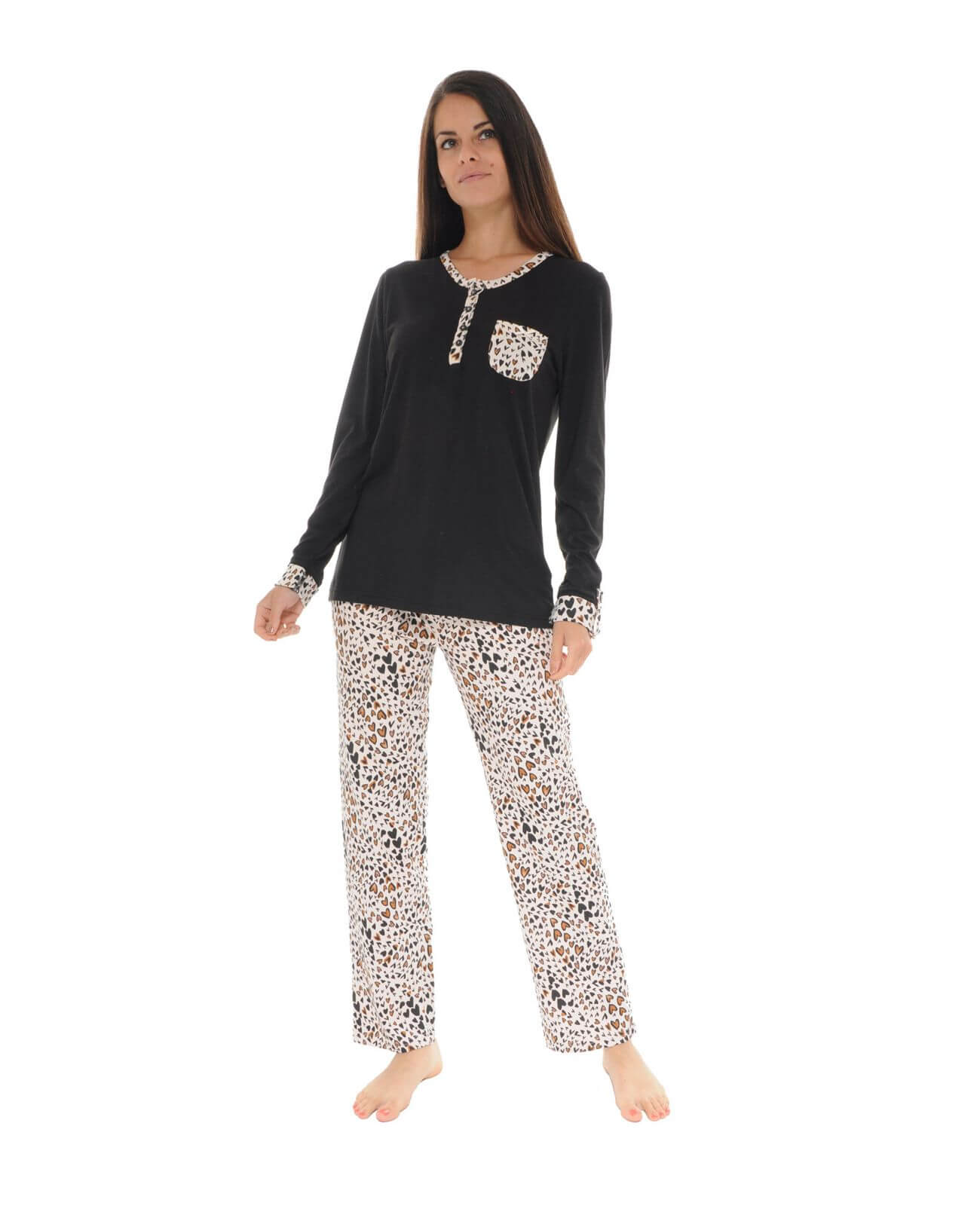  PYJAMA LONG NOIR RIVA