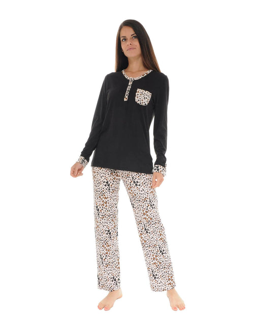  PYJAMA LONG NOIR RIVA