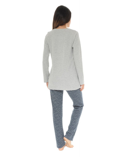  PYJAMA LONG GRIS ROXANA