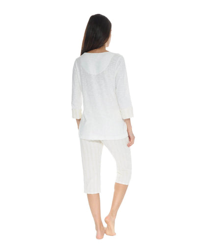  PYJAMA COURT BLANC ORLEANE