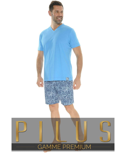  PYJAMA COURT BLEU PHIDEAS