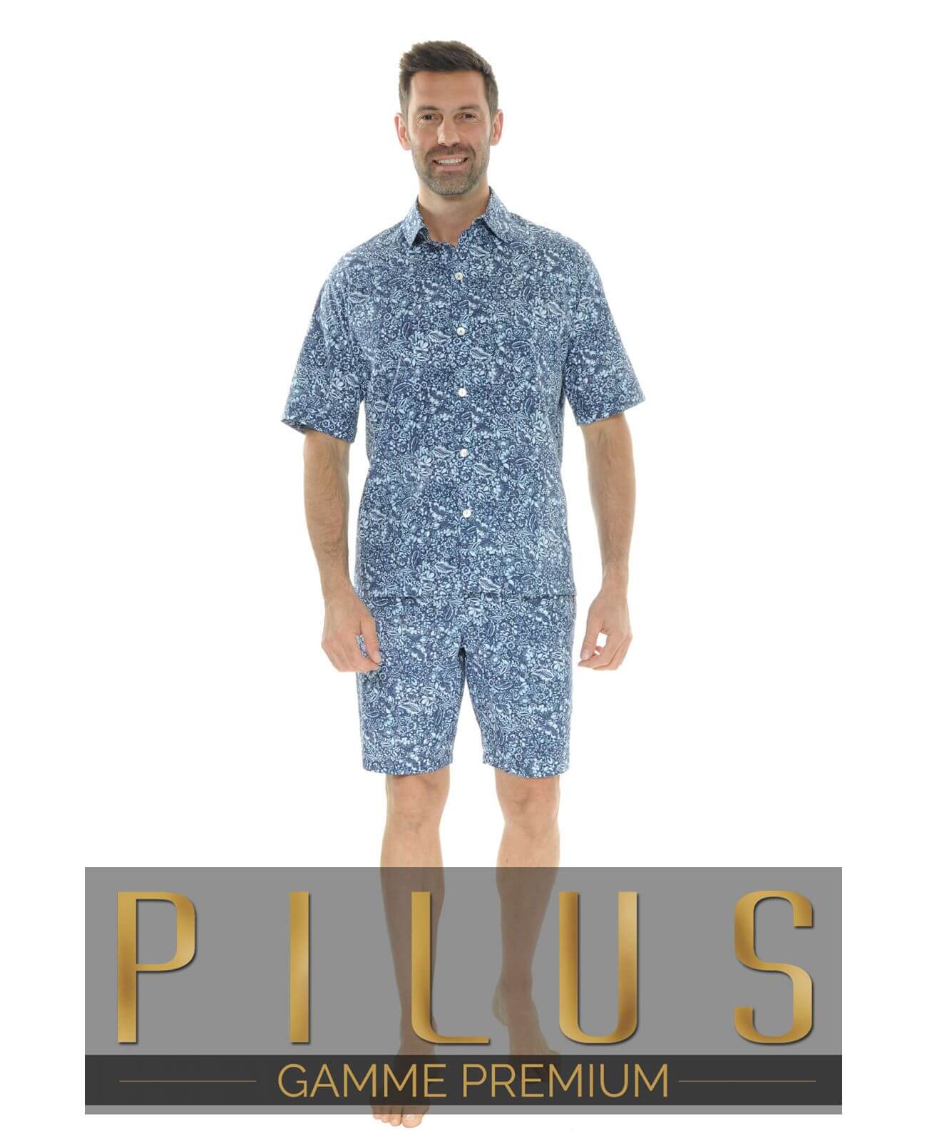  PYJAMA TAILLEUR BLEU PHIDEAS