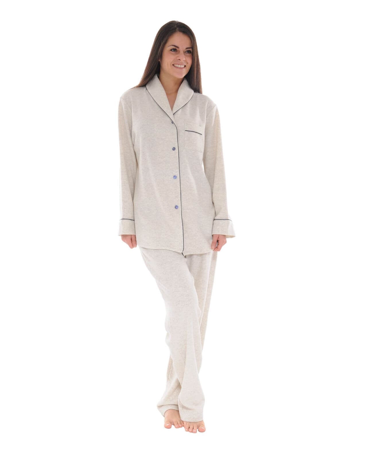  PYJAMA BOUTONNE ECRU TADEA