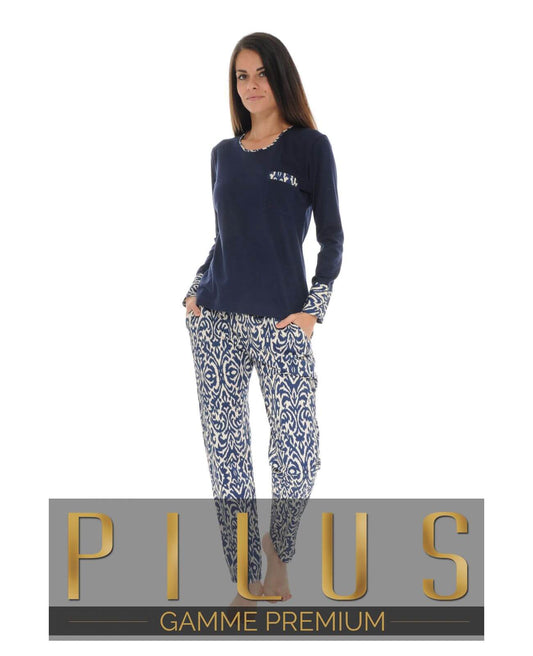  PYJAMA LONG BLEU TELIA