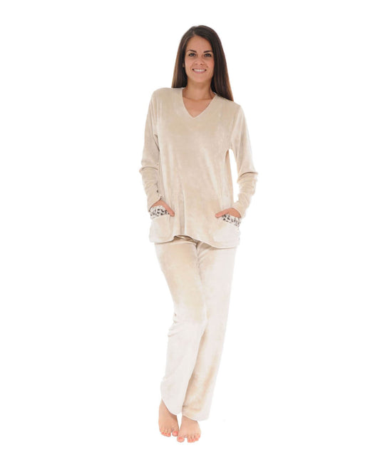  PYJAMA LONG BEIGE TELMA