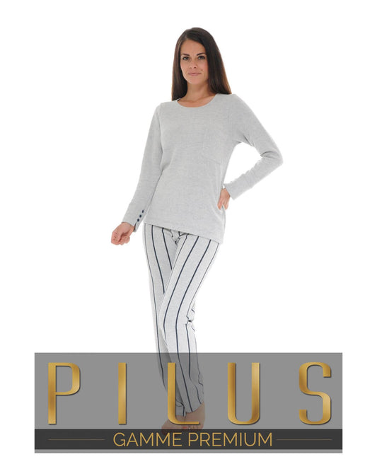  PYJAMA LONG GRIS TIFAINE
