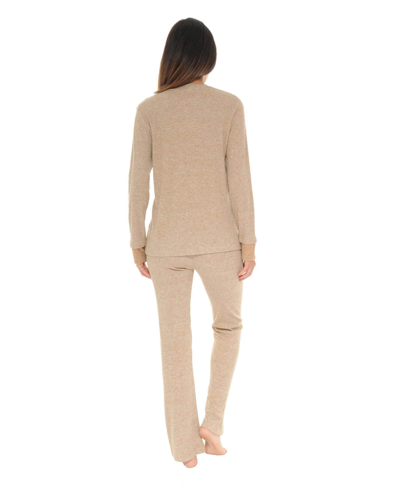  PYJAMA LONG MARRON TOSCANE