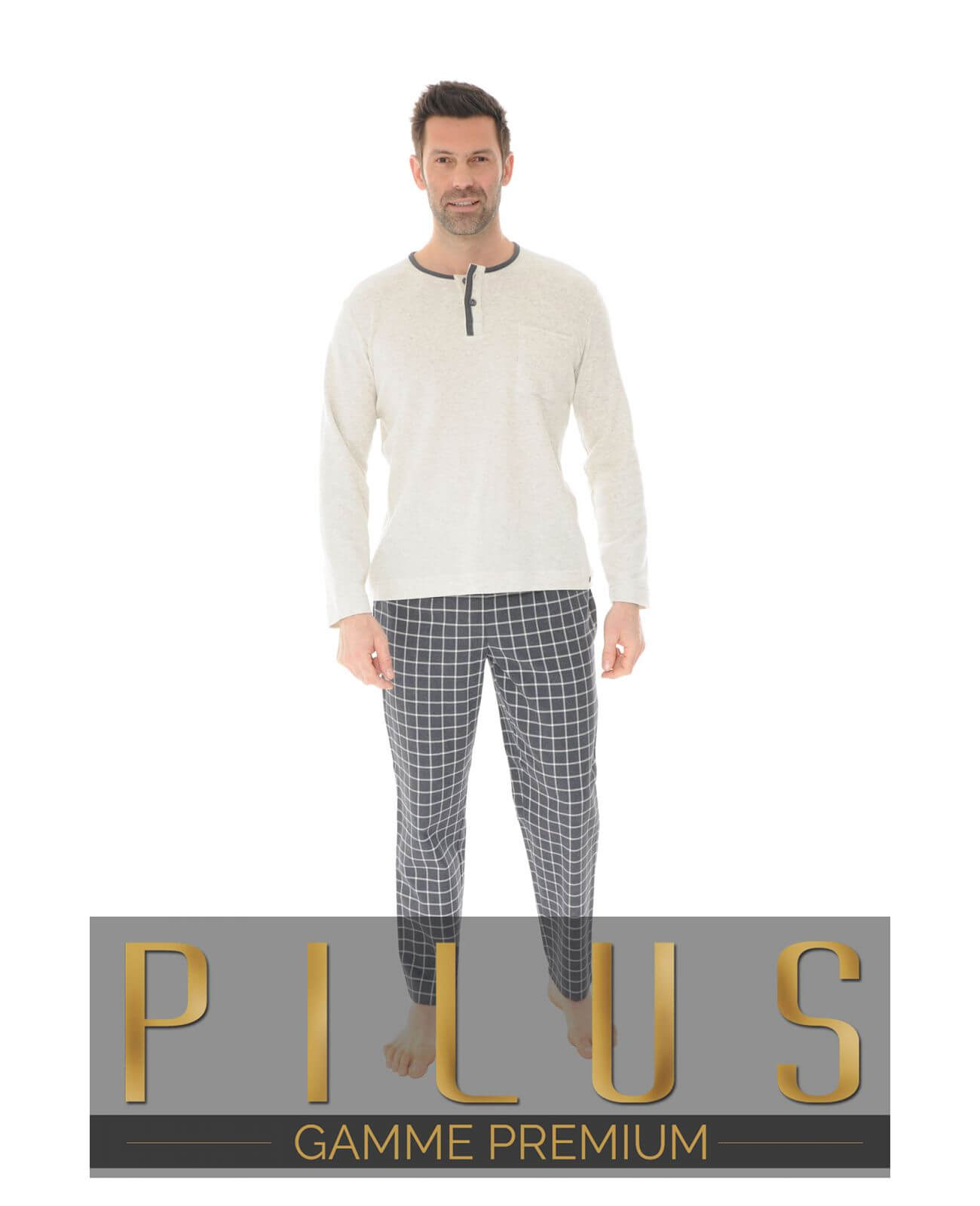 PYJAMA LONG ECRU UBERT
