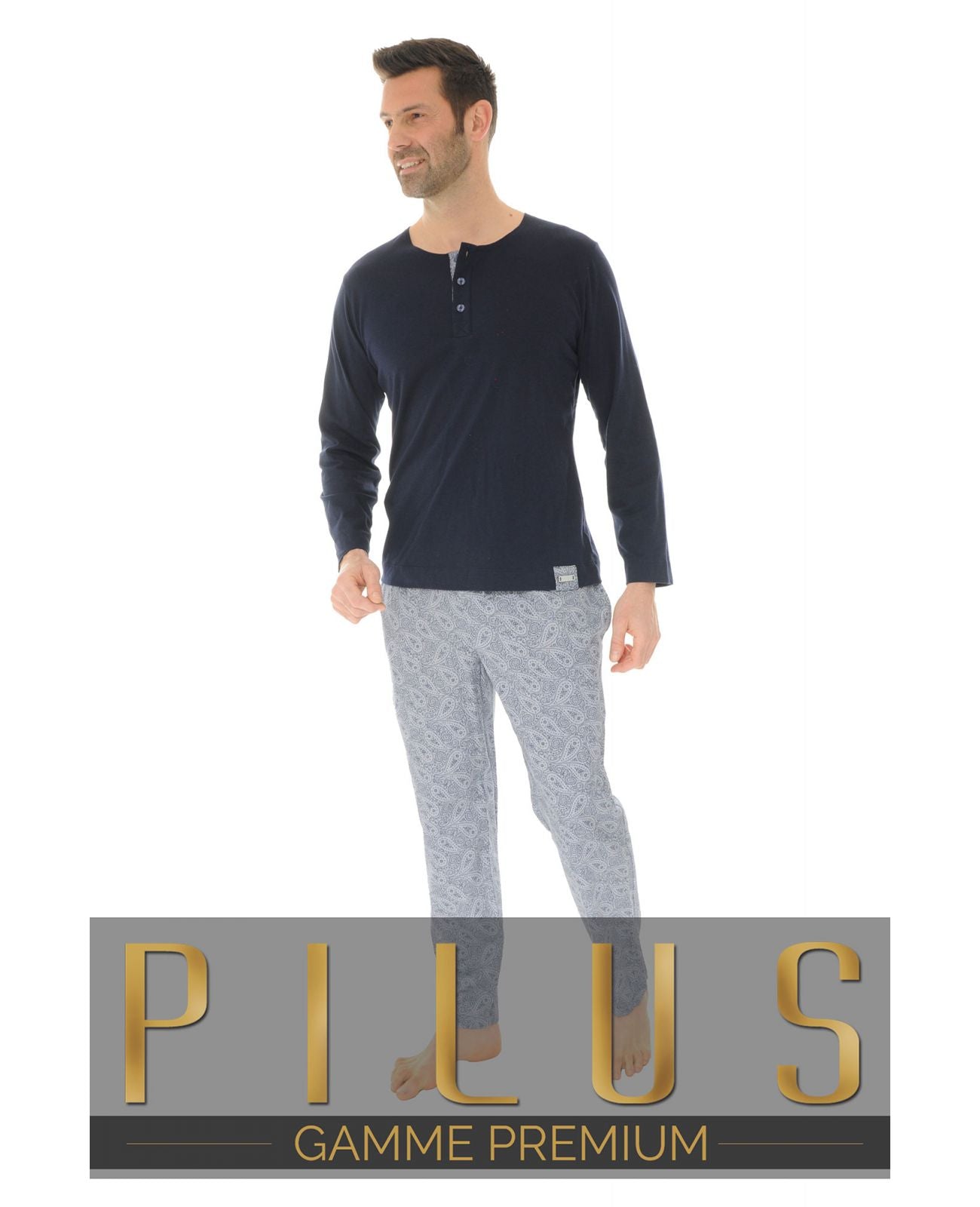  PYJAMA LONG BLEU URIAS