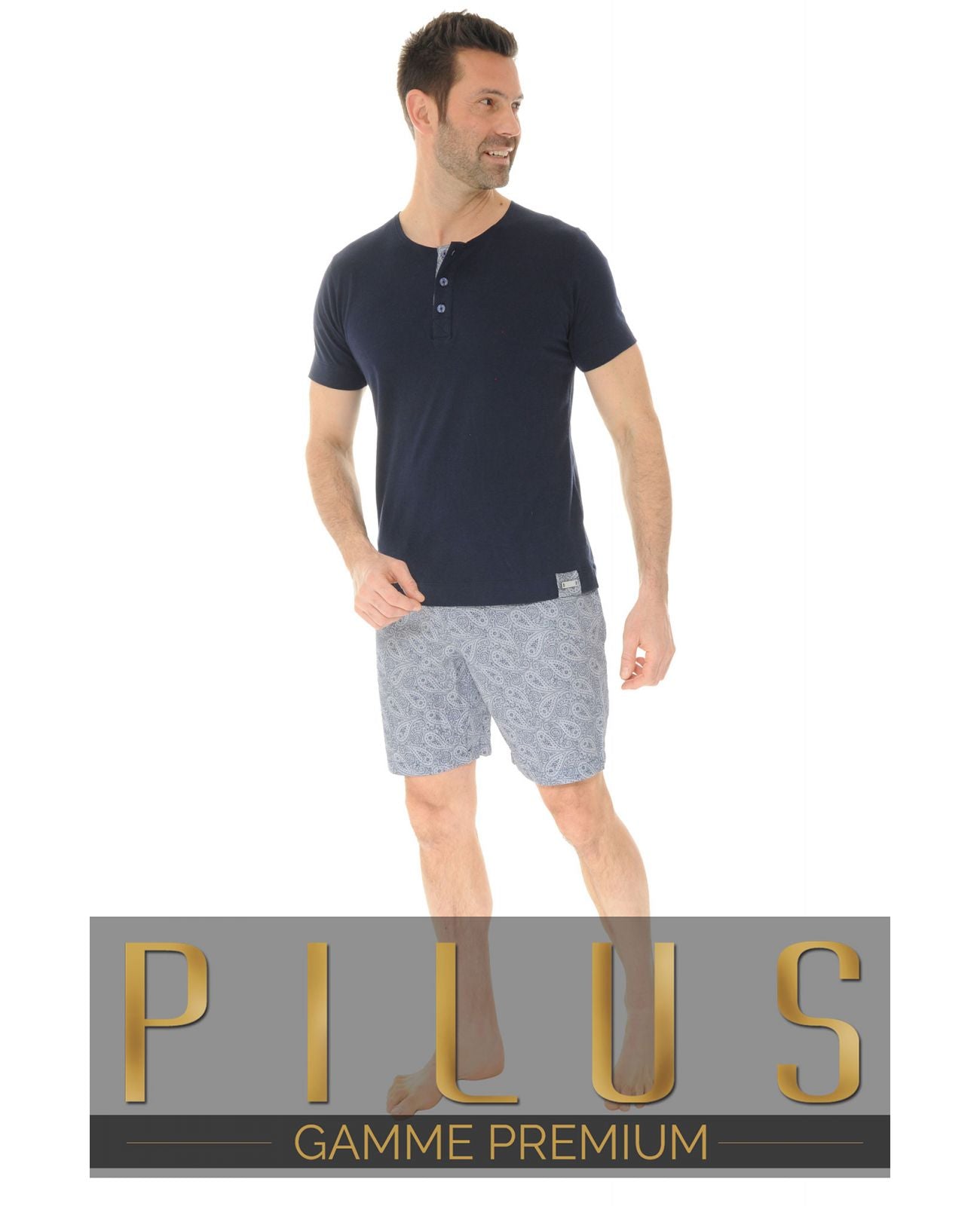  PYJAMA COURT BLEU URIAS