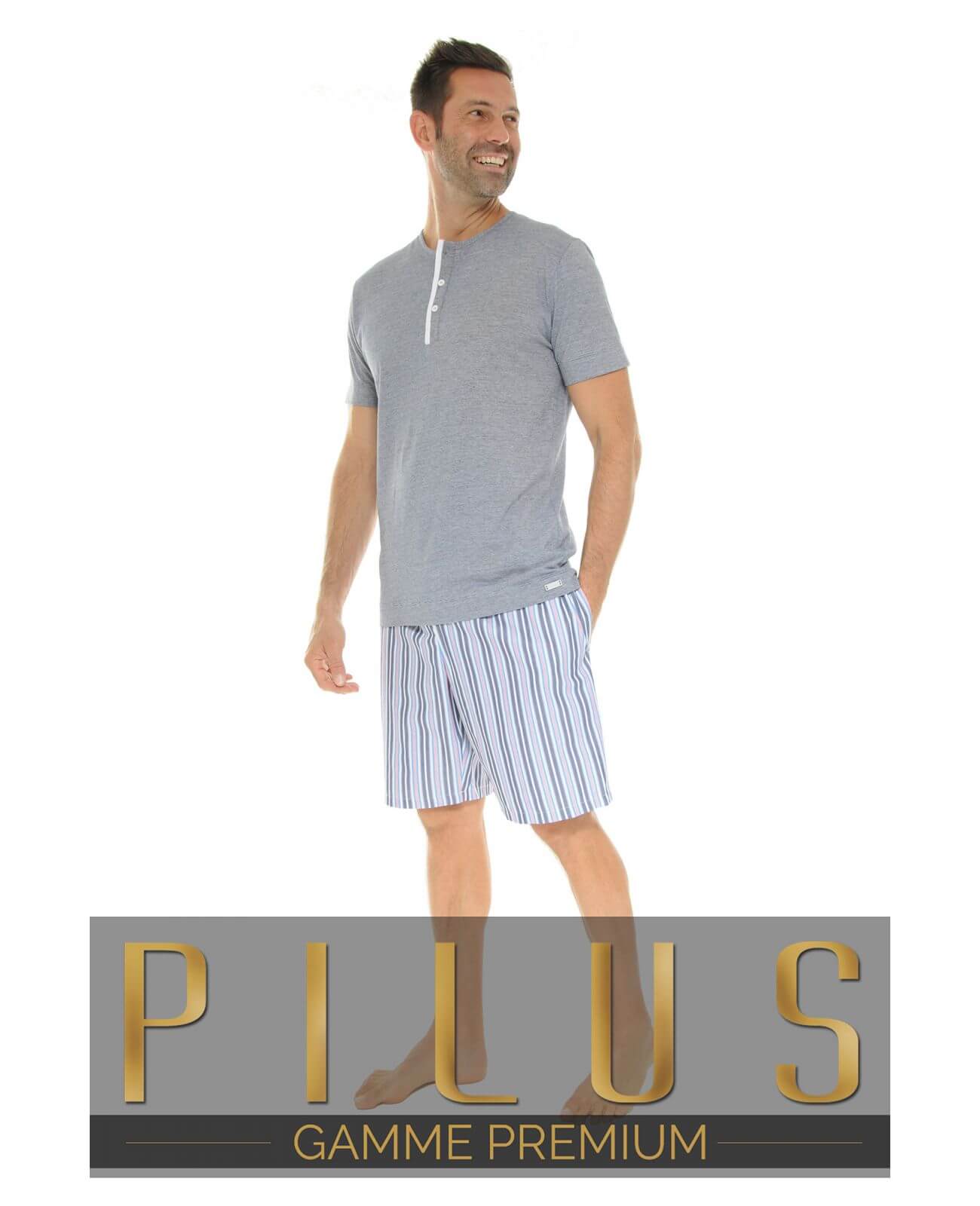  PYJAMA COURT BLEU XANTIS