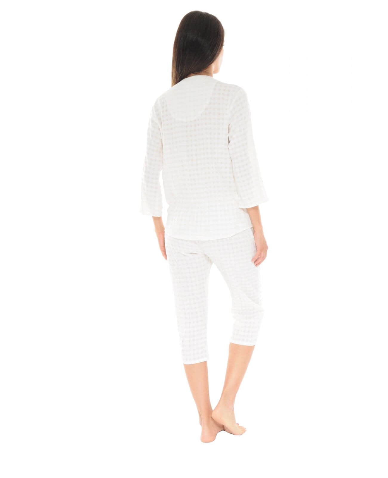  PYJAMA BOUTONNE BLANC YACINTHE