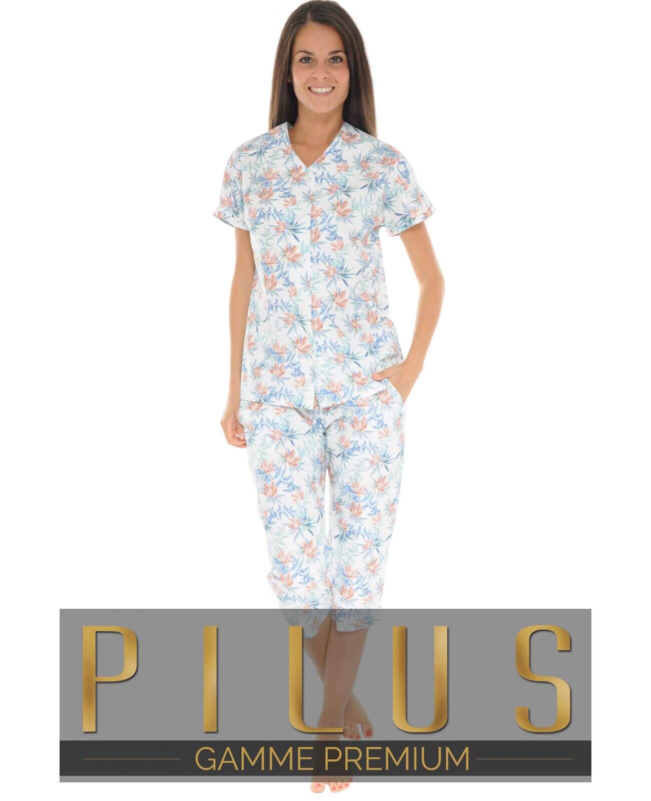  PYJAMA BOUTONNE BLANC YSEA