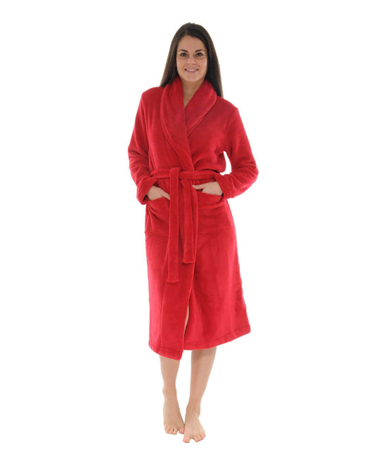  ROBE DE CHAMBRE ROUGE JACINTHE