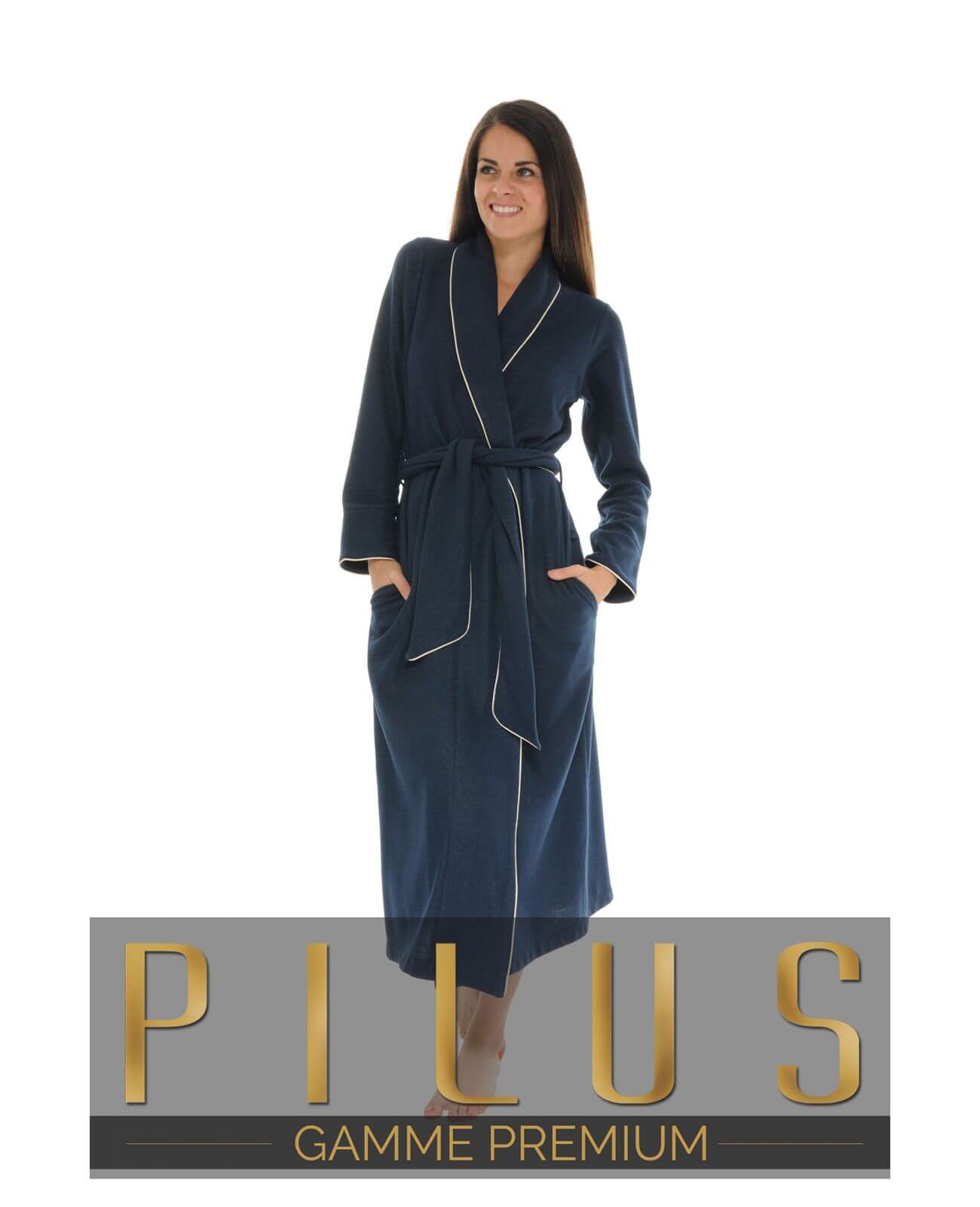  ROBE DE CHAMBRE BLEU TADEA