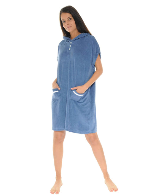  KIMONO COURT BLEU VAHINE