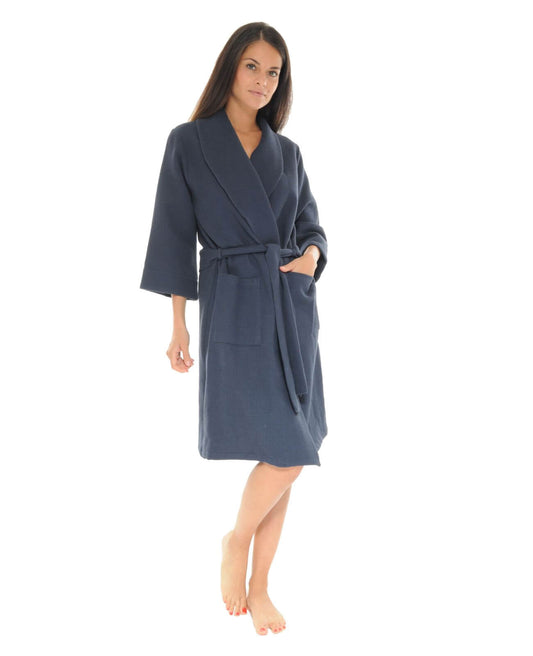  ROBE DE CHAMBRE BLEU VIOLETTE