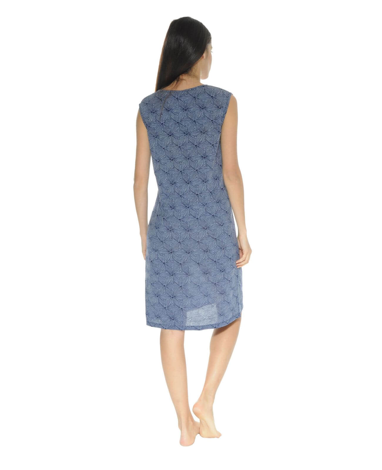  ROBE D'ETE LONG BLEU MELEODORE
