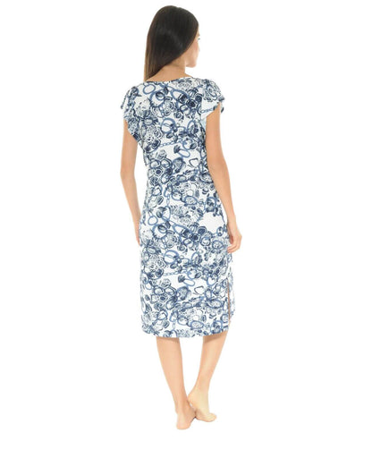  ROBE D'ETE LONGUE BLEU VALERY